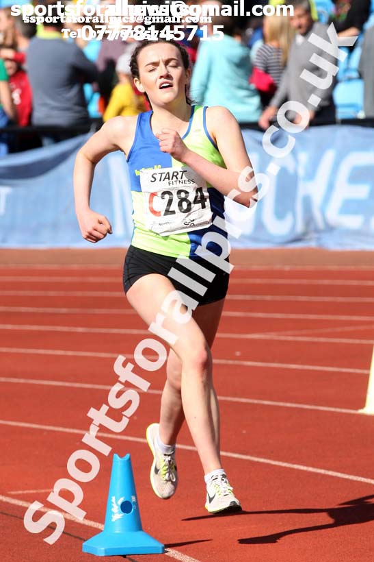 Womens under-17s  Northern 3 Stage Road Relay, SportsCity, Manchester. Photo: David T. Hewitson/Sports for All Pics